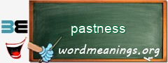 WordMeaning blackboard for pastness